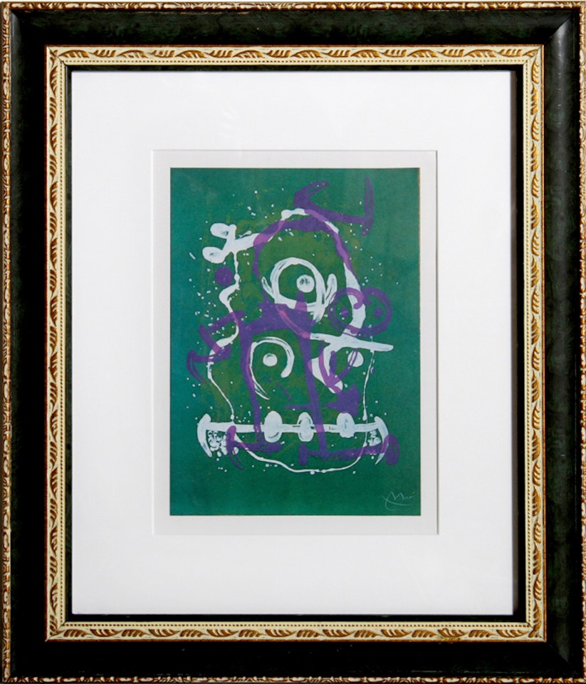 The Illiterate (Green and Violet) by Joan Miró