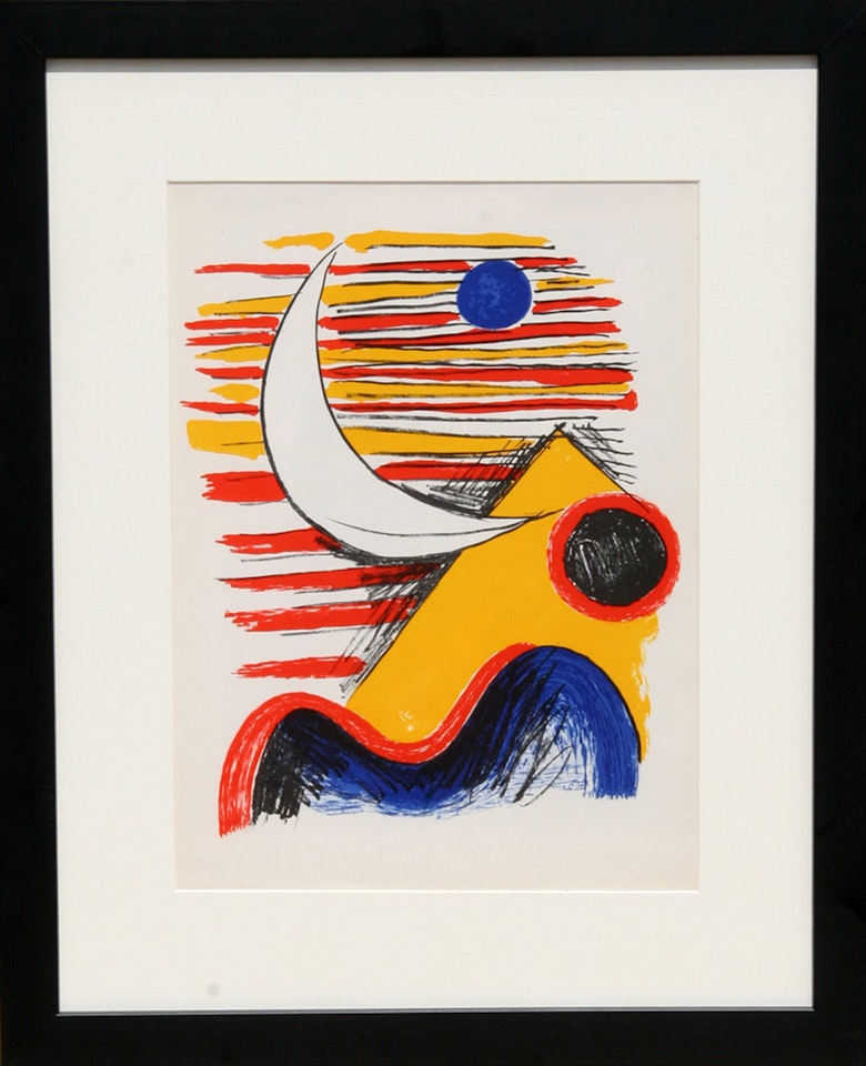 La Lune et La Montagne Jaune from Derriere le Miroir by Alexander Calder