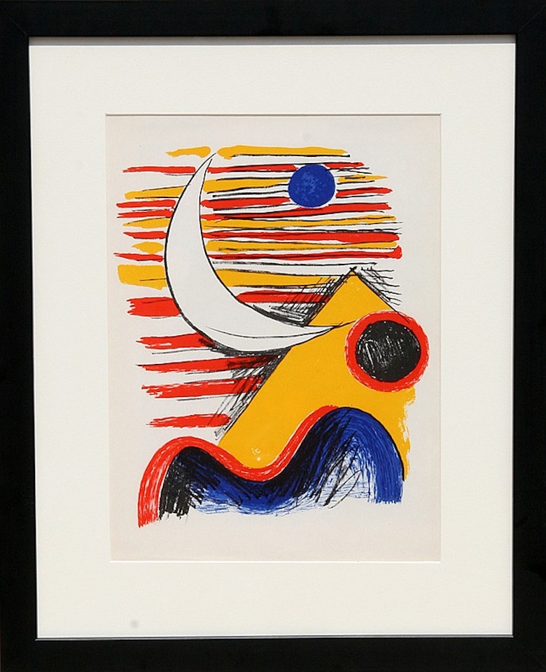 La Lune et La Montagne Jaune from Derrier le Miroir by Alexander Calder