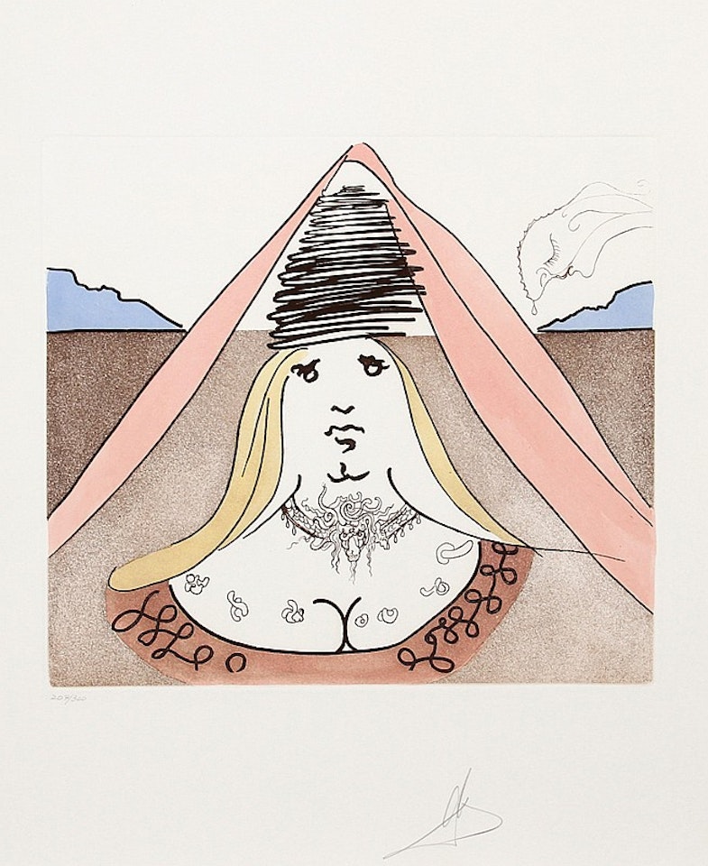 The Lady Dulcinea from Historia de Don Quichote de la Mancha by Salvador Dali