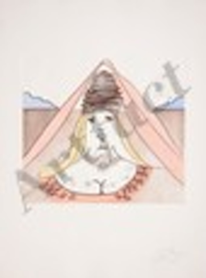 Lady Dulcinea from Historia de Don Quichotte de la Mancha by Salvador Dali