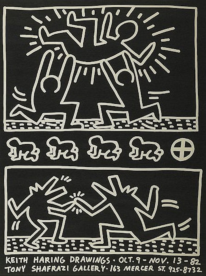 Keith Haring Drawings/Shafrazi Gallery by Keith Haring