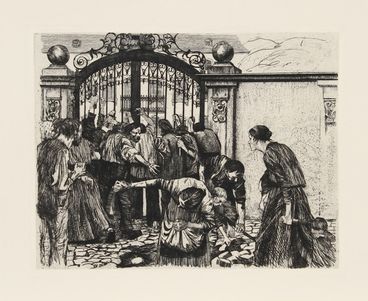 Sturm (Riot) by Kathe Kollwitz