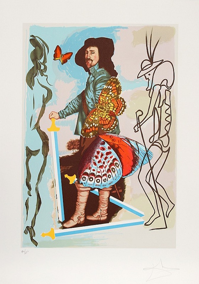 Courtier from the Papillon Anciennnes Suite by Salvador Dali
