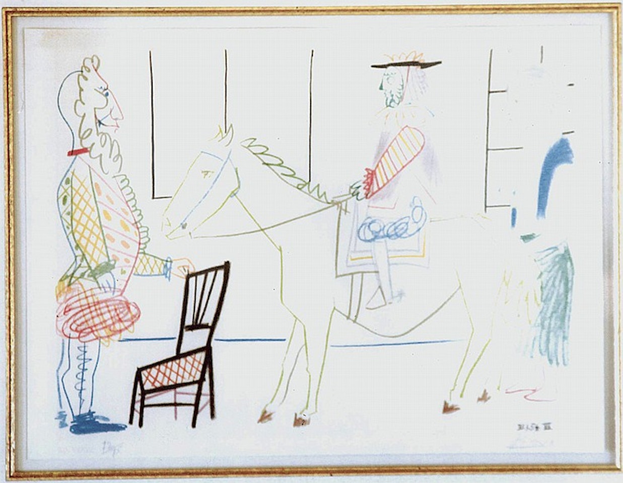 Man on Horse from Comedie Humaine Suite by Pablo Picasso