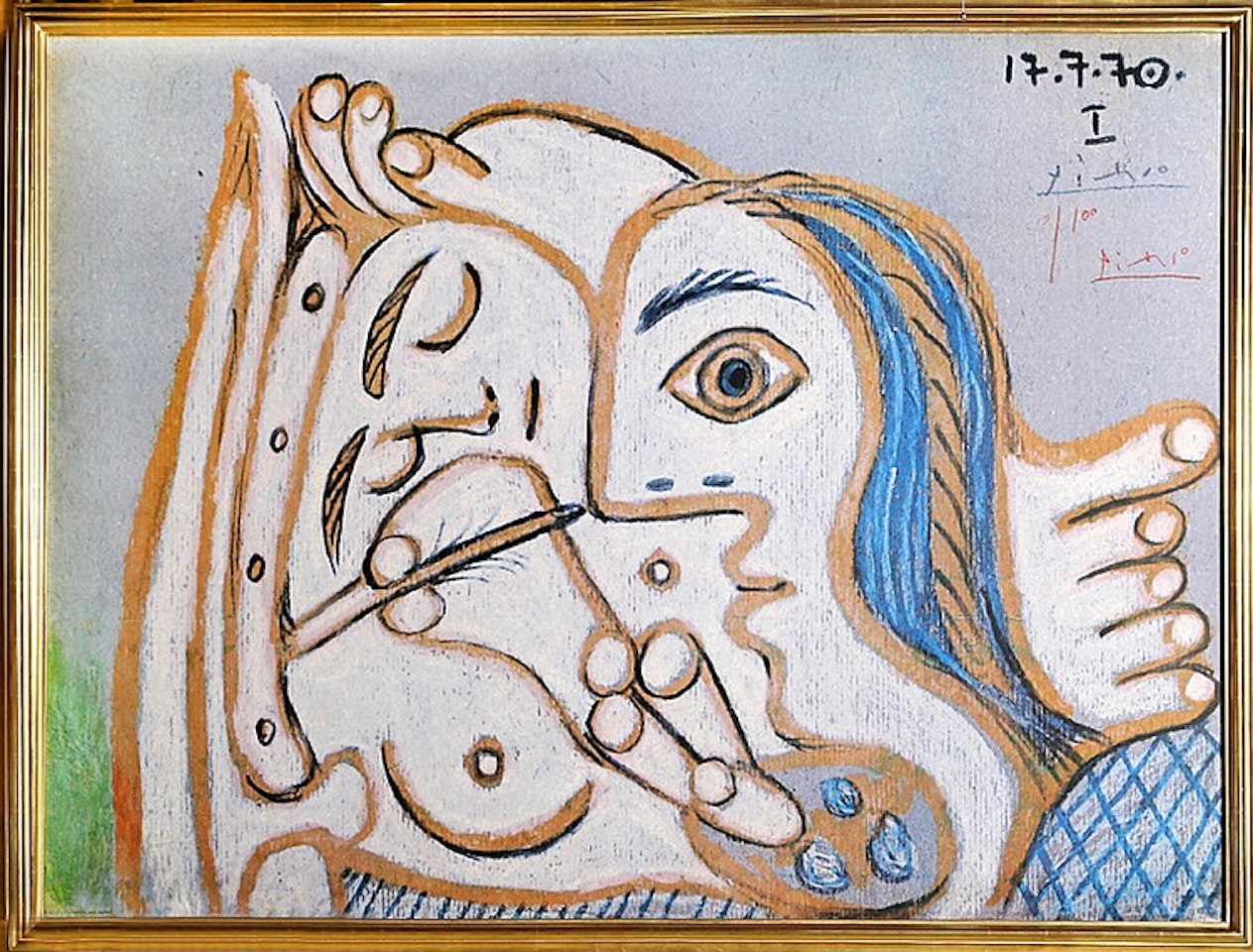 Deux Femmes, 17-7-70 by Pablo Picasso