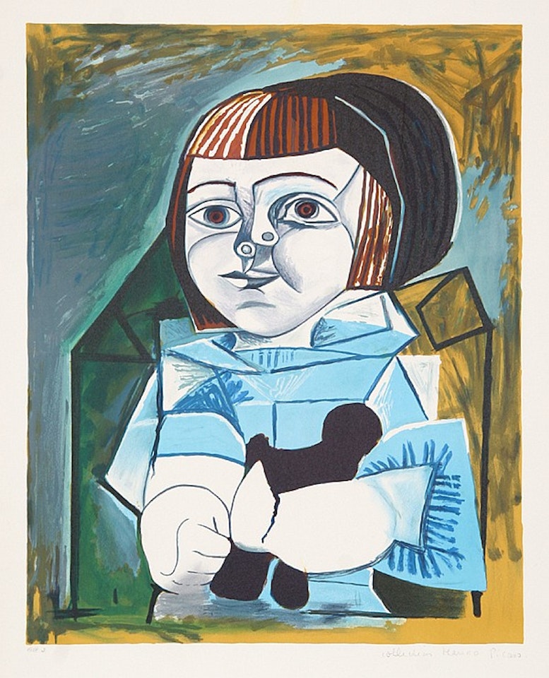 Paloma en Bleu, 8-A by Pablo Picasso