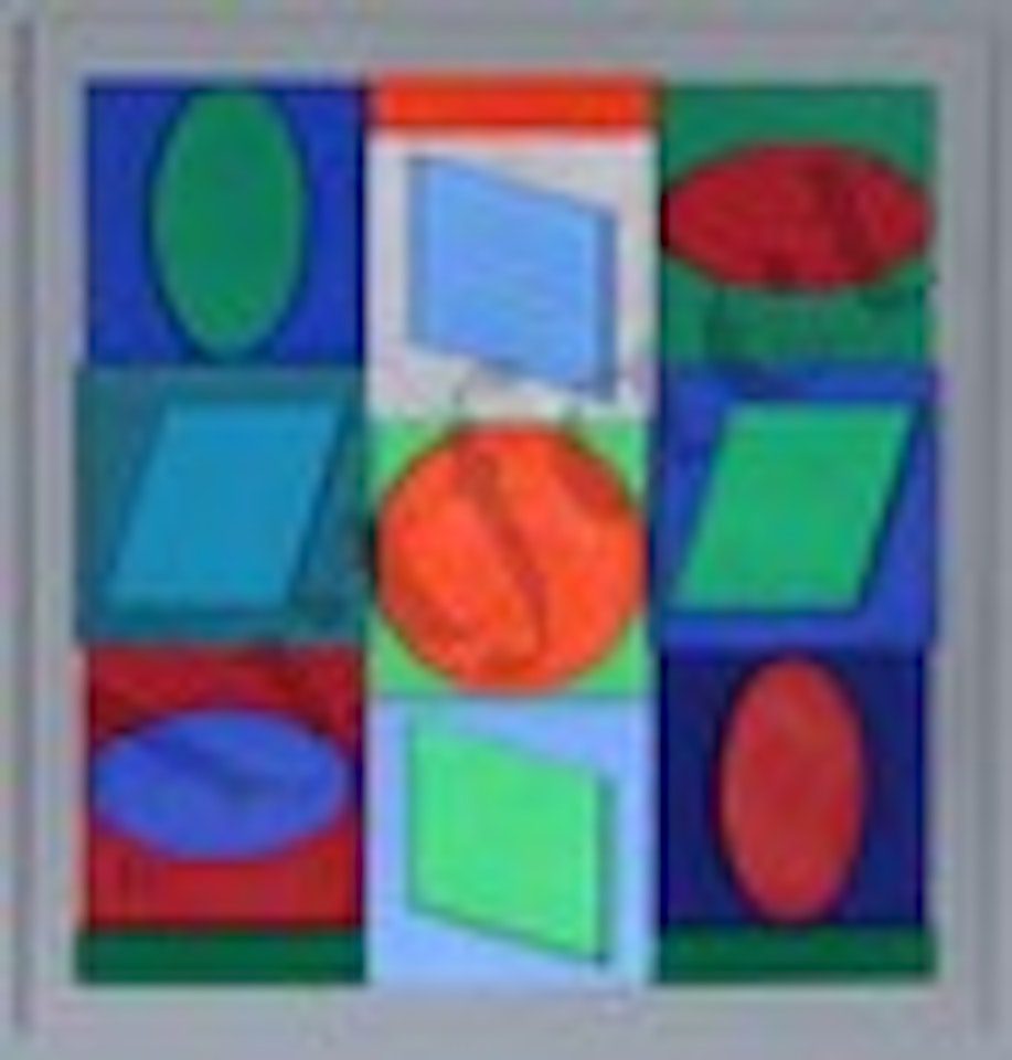 Turkiz Positif by Victor Vasarely