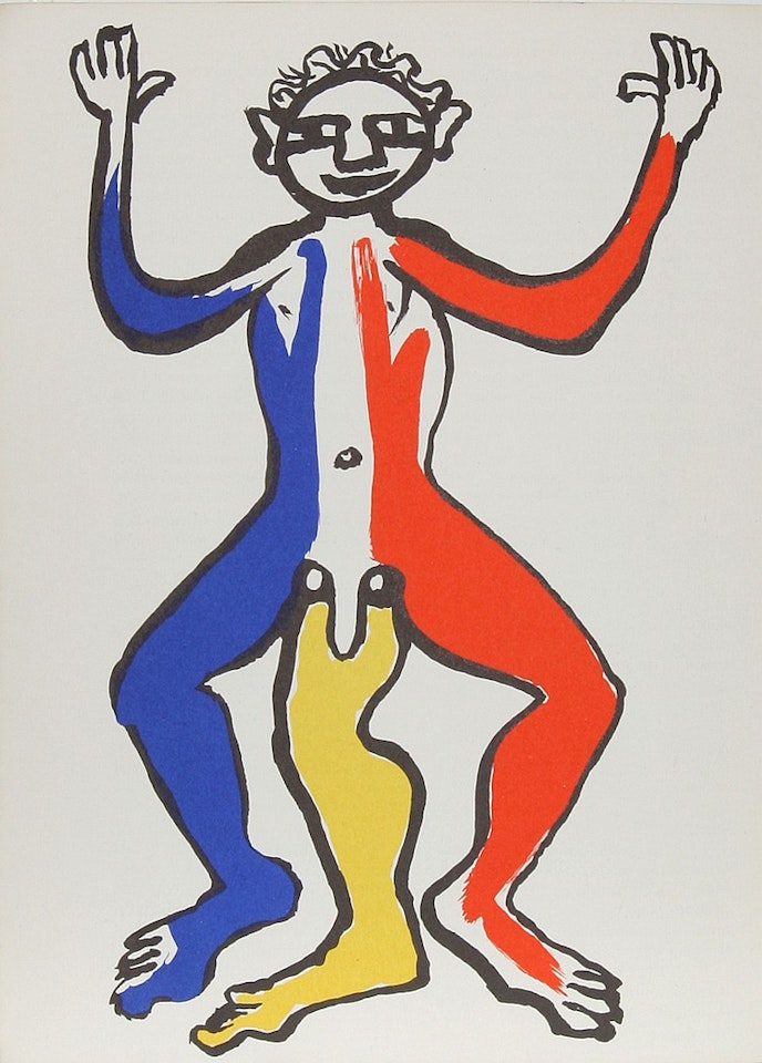 Derrier le Miroir (Acrobat (Blue, Yellow, Red)) by Alexander Calder