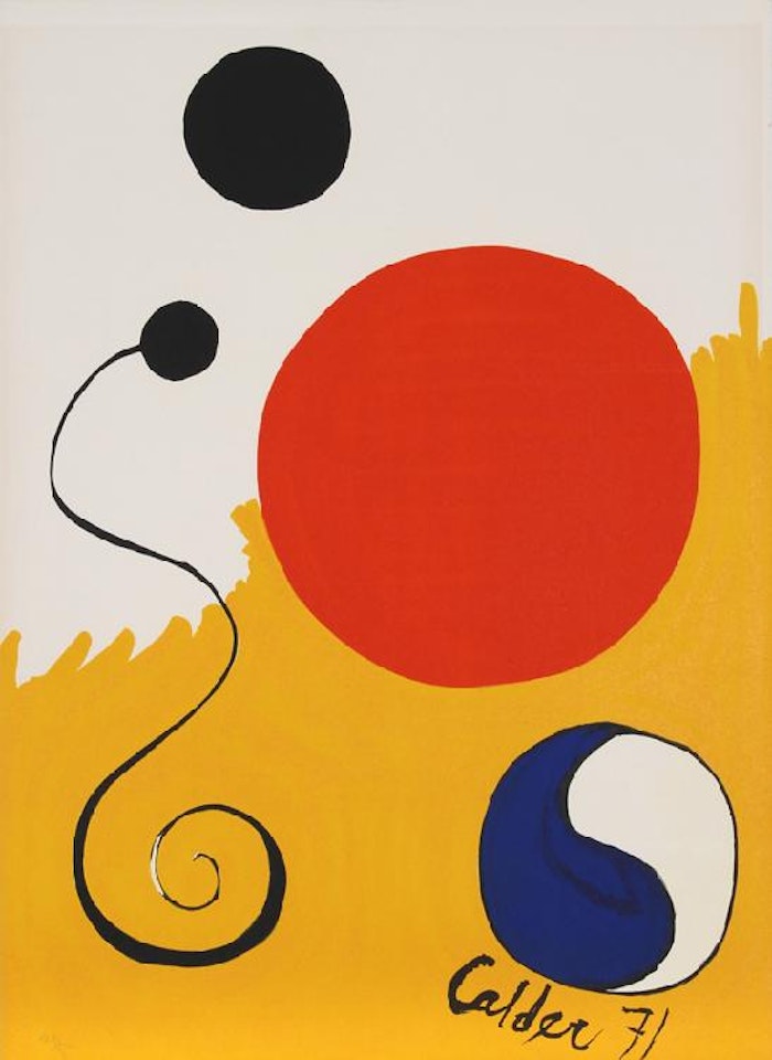 Untitled - Abstract with Yin Yang by Alexander Calder