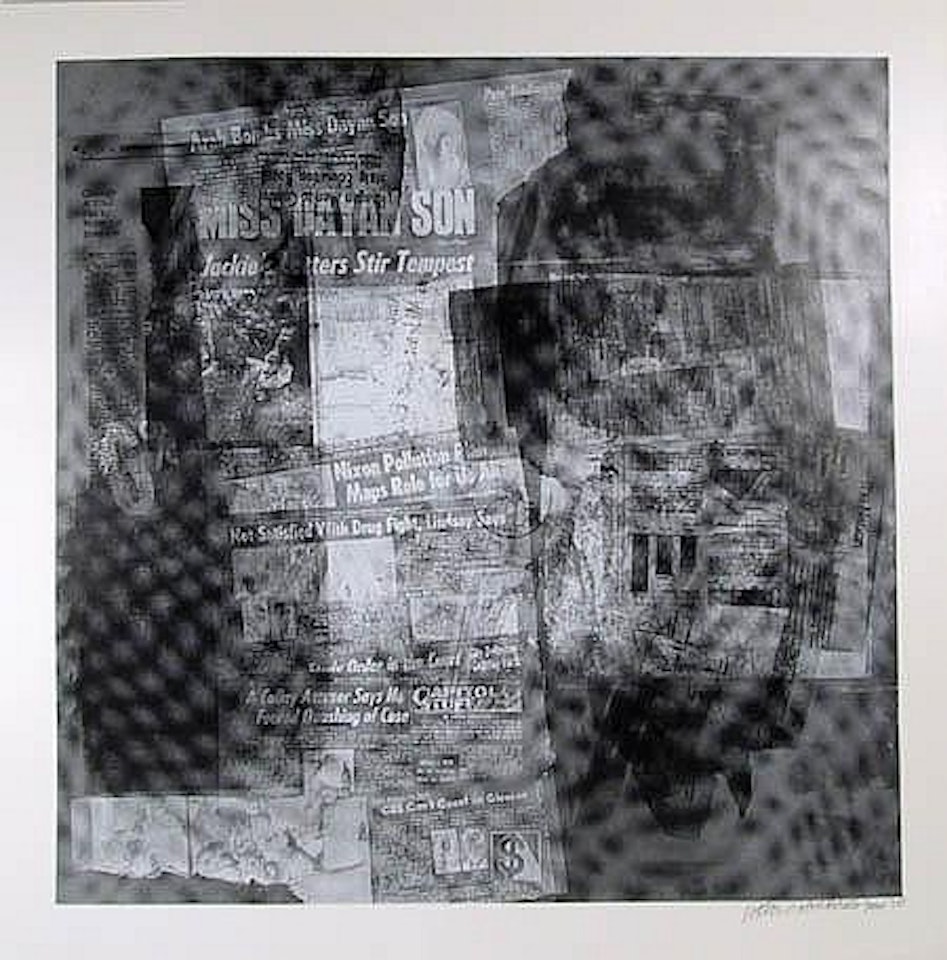 Current and Surface Series 8 by Robert Rauschenberg