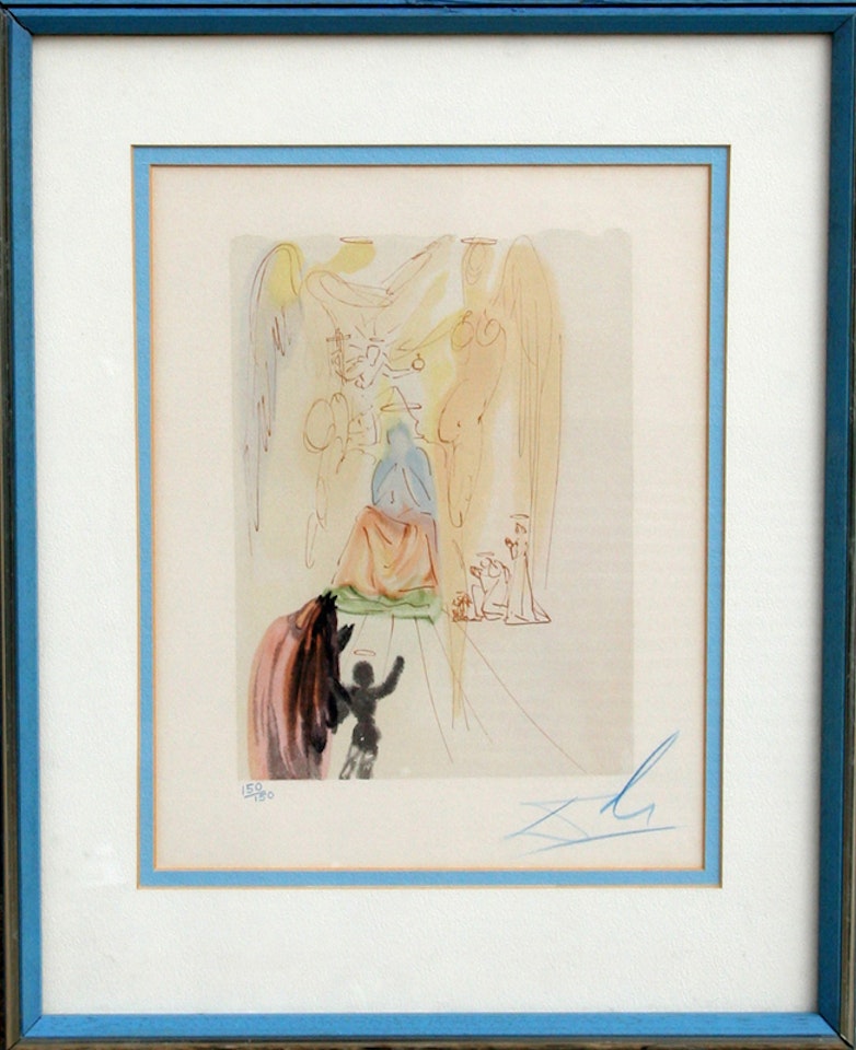 Paradise Canto 23 by Salvador Dali