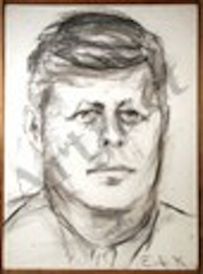 John F. Kennedy #10 by Elaine de Kooning