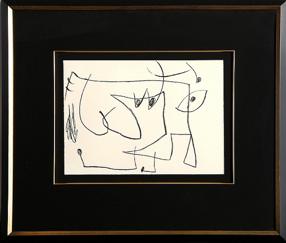 Untitled from Les Penalties de l"Enfer ou les Nouvelles Hebrides Poems de Robert Desnon by Joan Miró