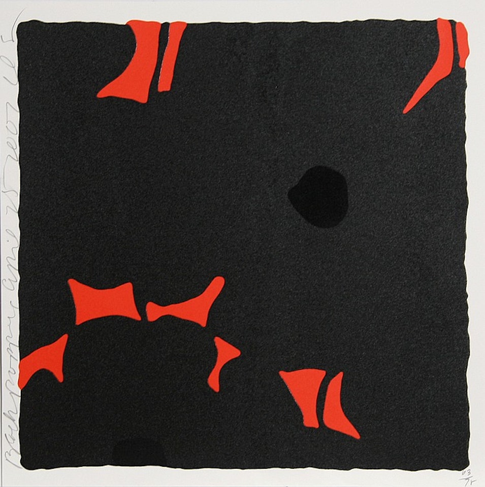 Black and Red, April 25, 2007 by Donald Sultan