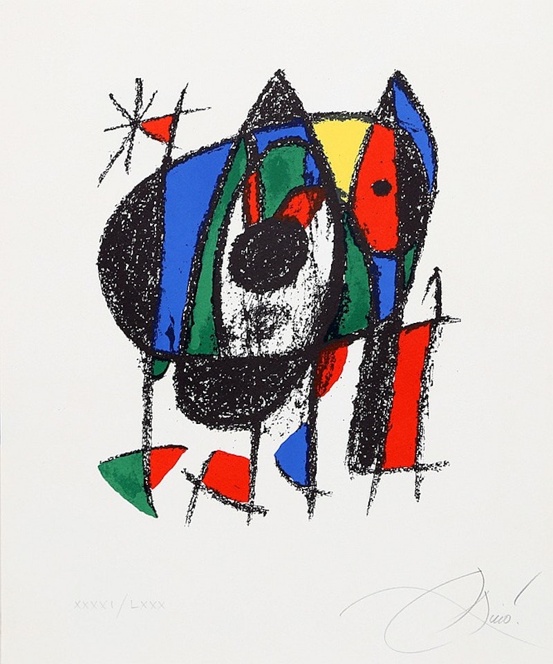 Lithograph V (M 1041) by Joan Miró
