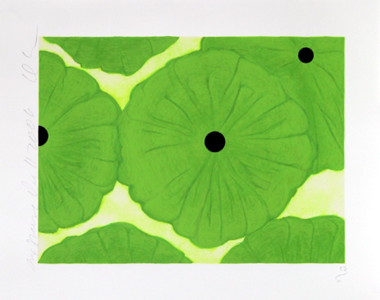 Six Greens by Donald Sultan