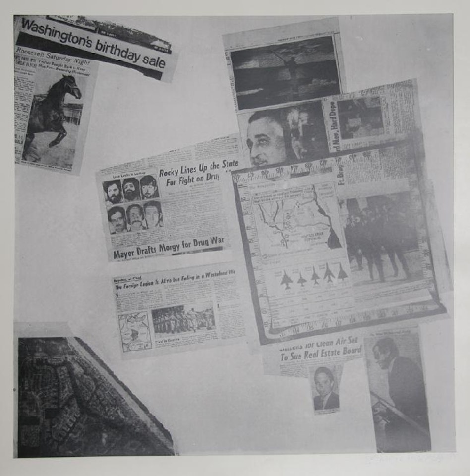 Features from Currents, #57 by Robert Rauschenberg