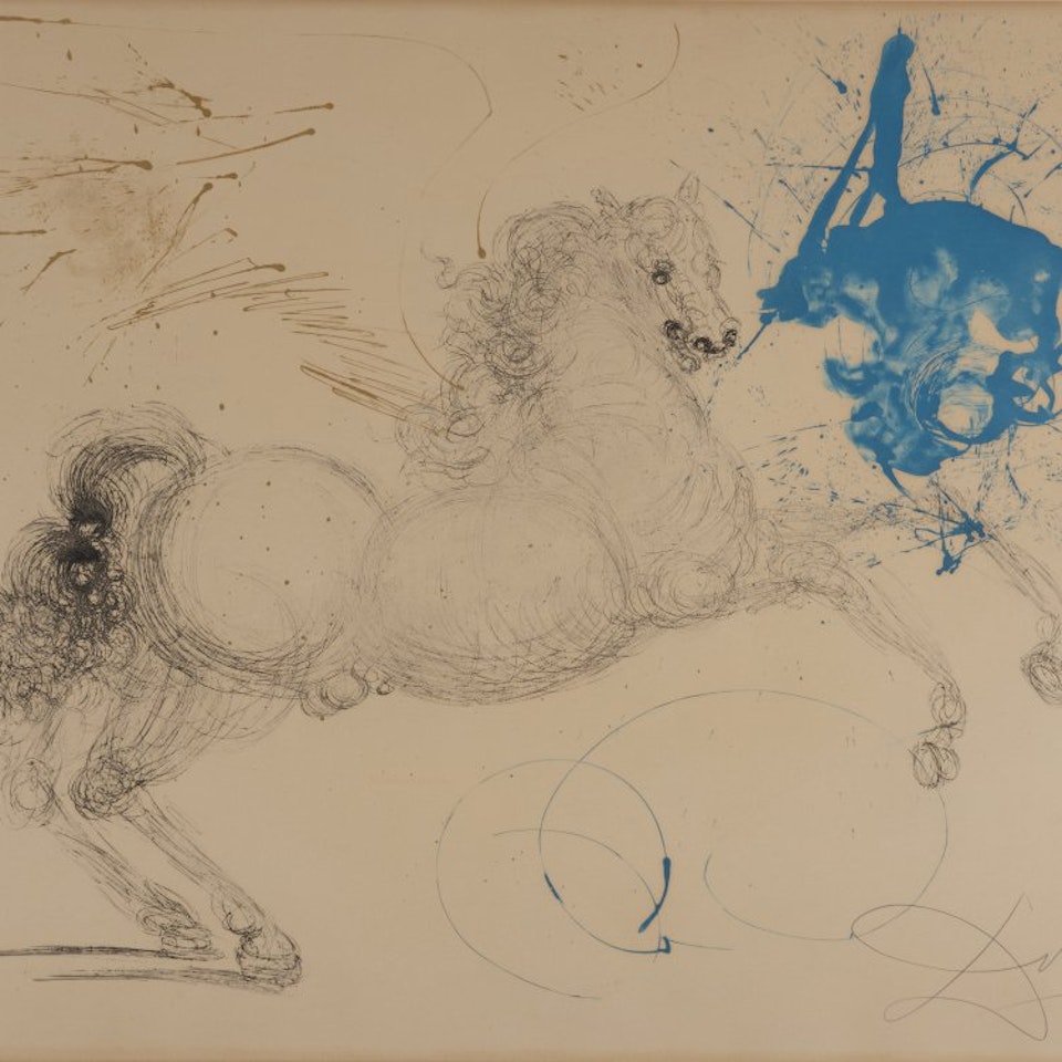 "Pegasus" from the series "Mythologie" by Salvador Dali