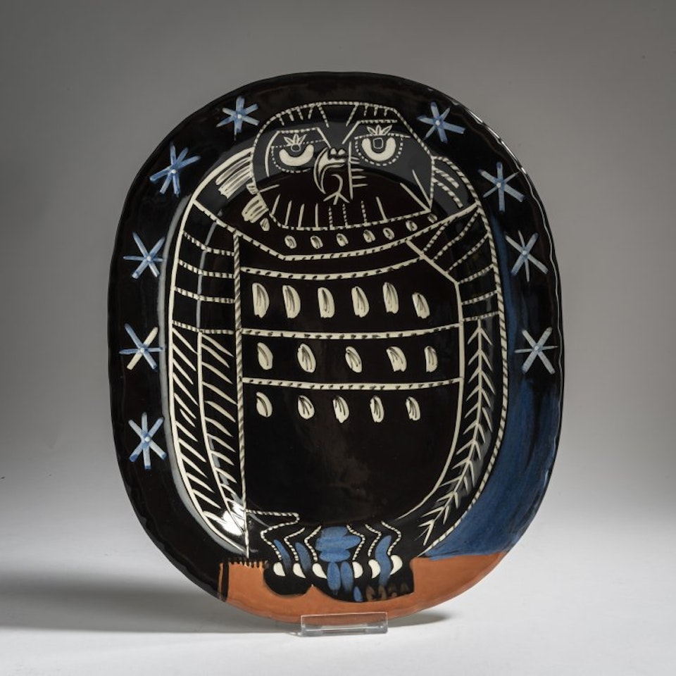 Plate "Hibou Brillant" by Pablo Picasso