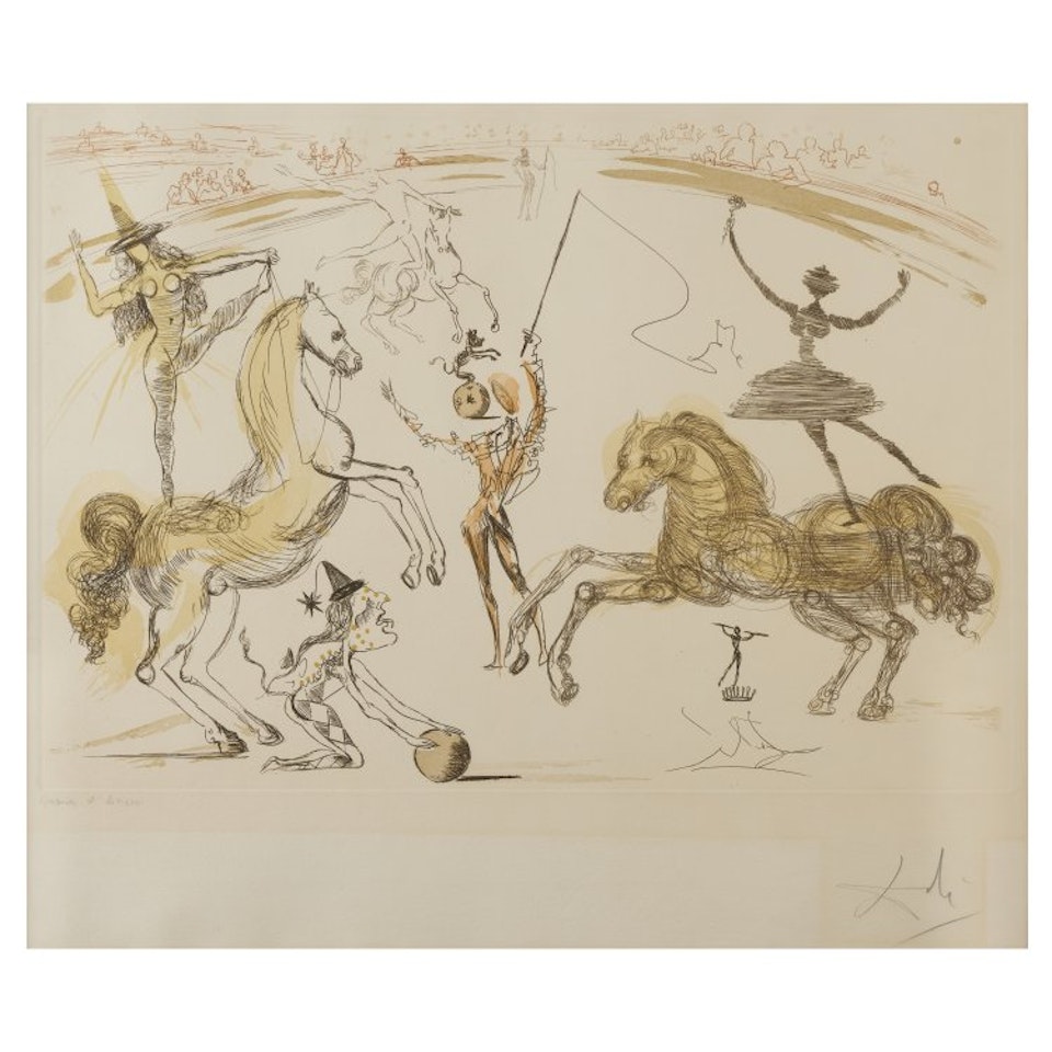 "Ecuyère" from the series "Le cirque" by Salvador Dali