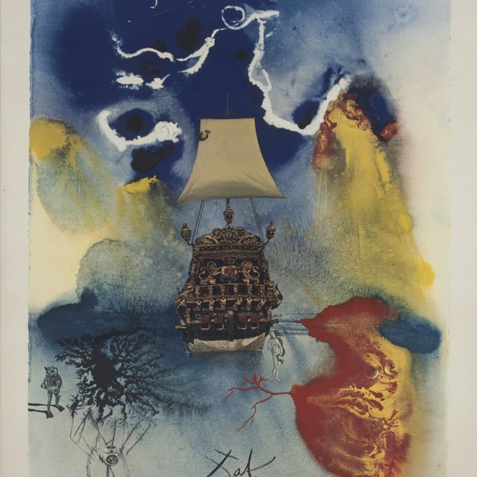 "Man and the Sea" by Salvador Dali
