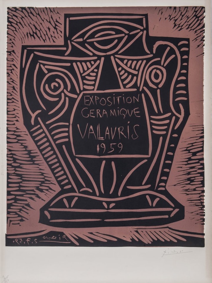 Exposition Ceramique Vallauris; Poster "Exposition Ceramique Vallauris 1959" by Pablo Picasso