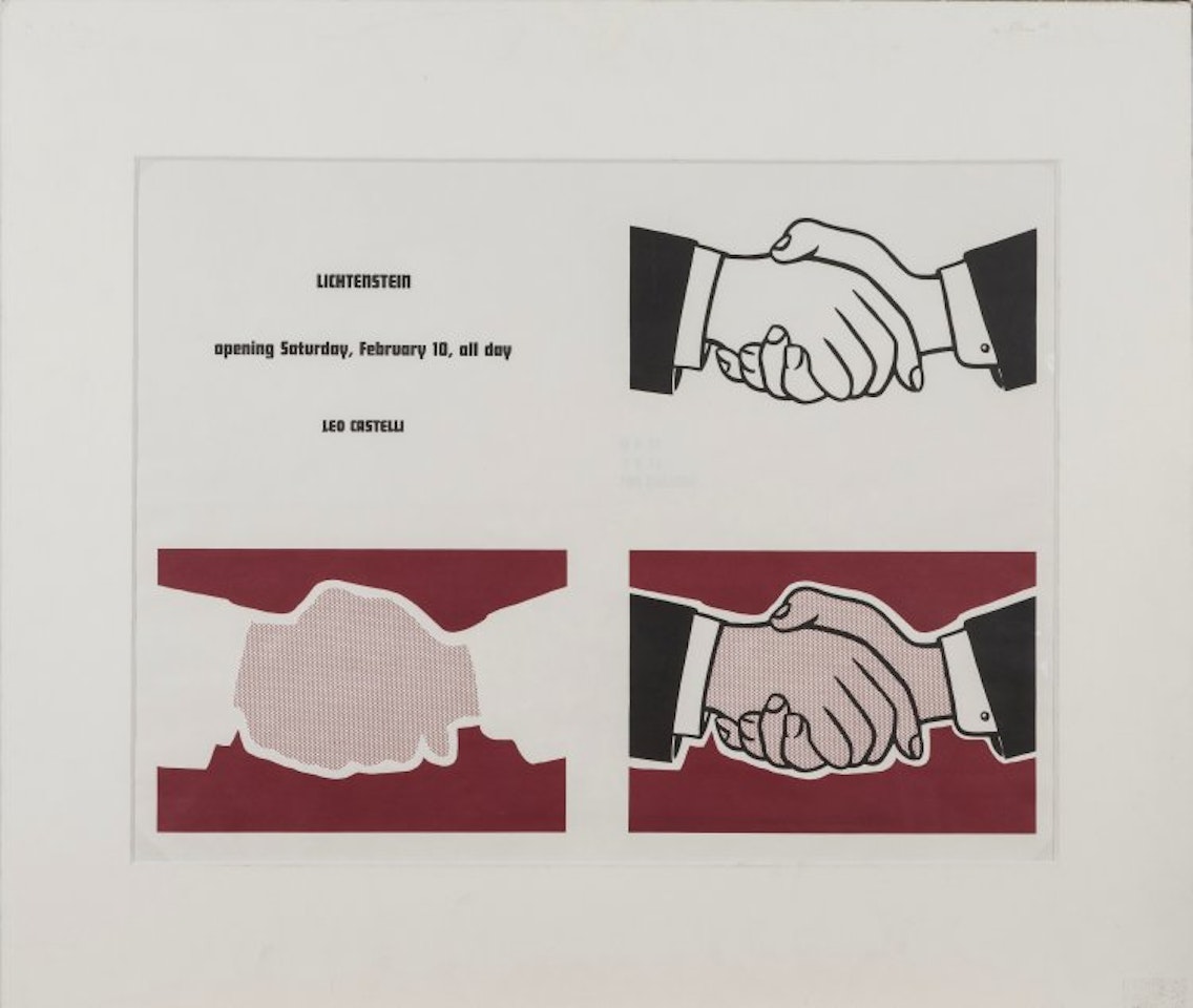 "Castelli Handshake Poster" by Roy Lichtenstein