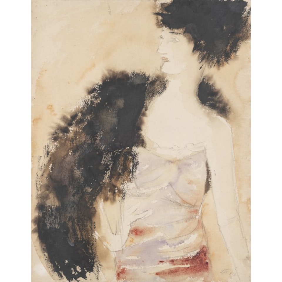 "Mädchen mit Pelz-Boa" by Otto Dix