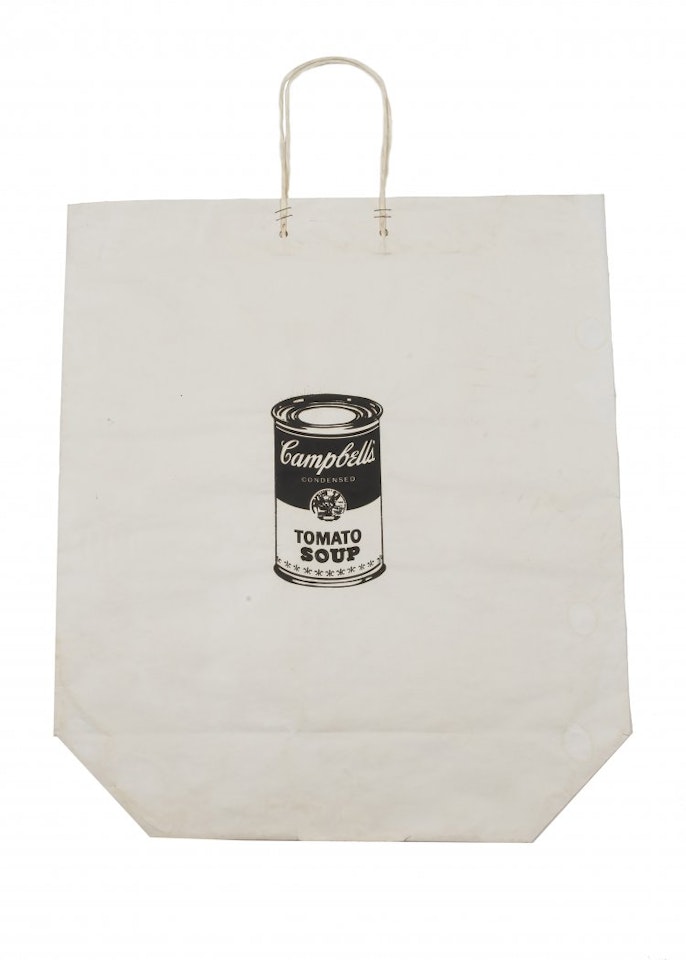 Campbell"s Tomato Soup Can Shopping Bag by Andy Warhol