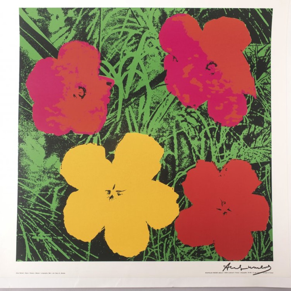 after "Flowers" by Andy Warhol