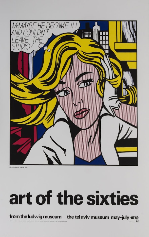 Poster "art of the sixties"; Poster "art of the sixties" by Roy Lichtenstein