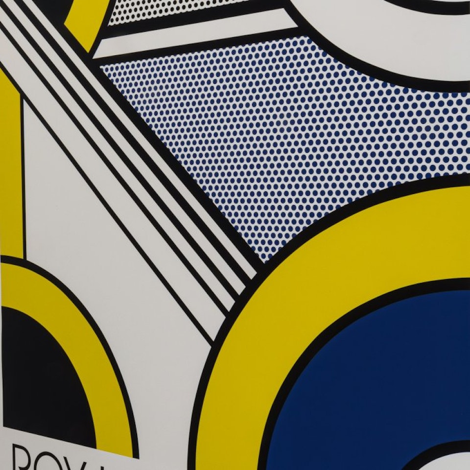 Poster "Modular Painting with four Panels No 1"; Poster "Modular Painting with four Panels No 1" by Roy Lichtenstein