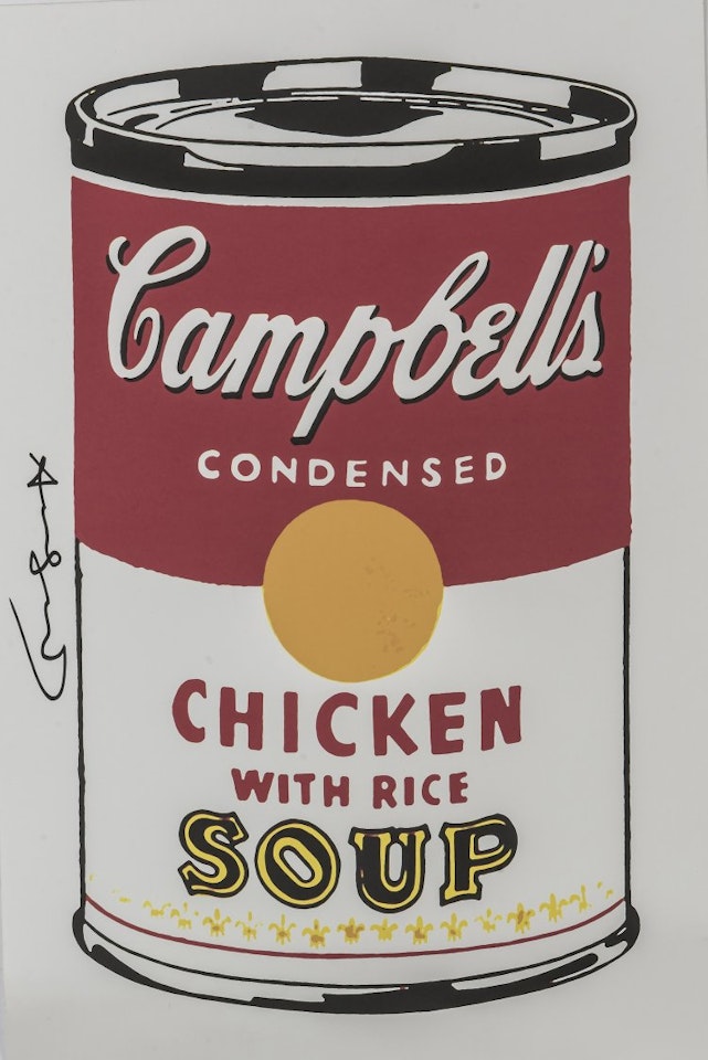 "Campbell´s Chicken with rice Soup"; "Campbell´s Chicken with rice Soup" by Andy Warhol