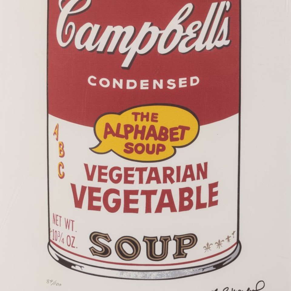 "Campbell"s Vegetarian Vegetable Soup by After Andy Warhol
