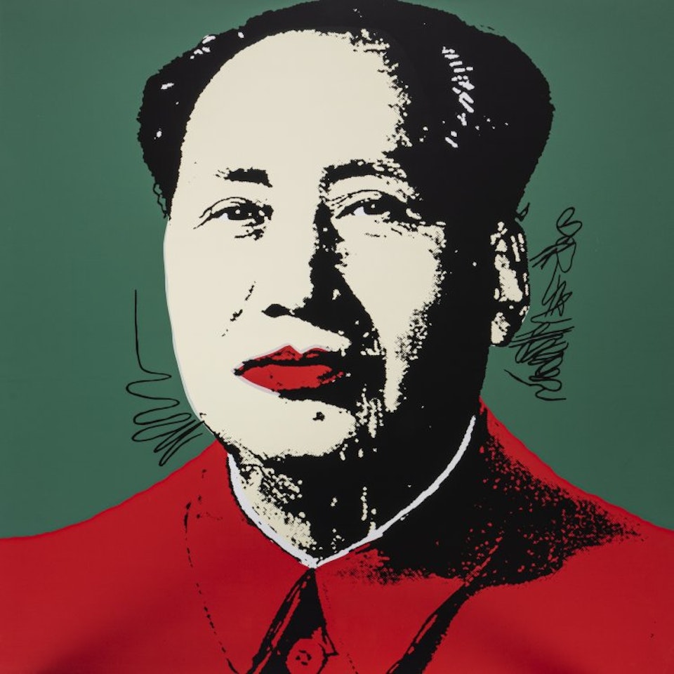 after "Mao" by Andy Warhol