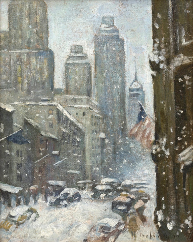 Blustery Day, N.Y.C. by Guy Carleton Wiggins