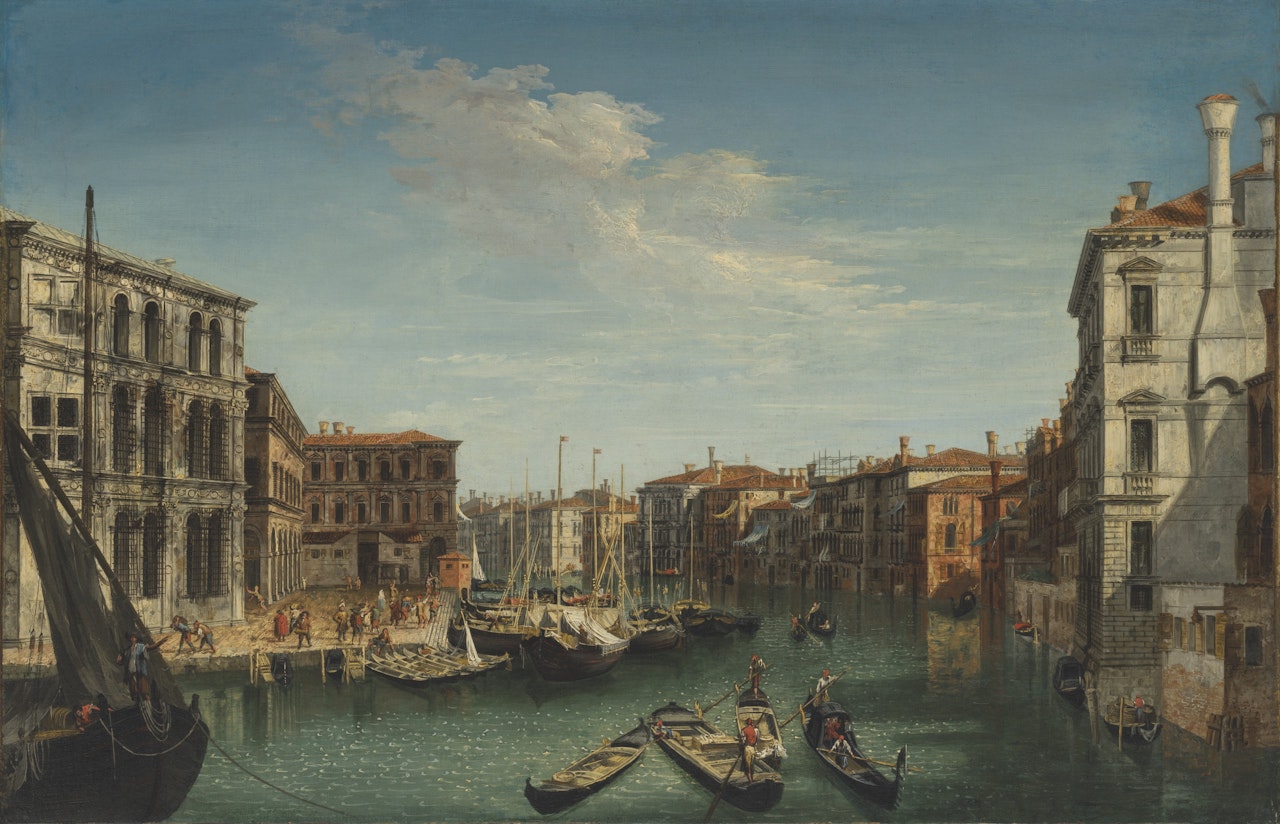 The Grand Canal, with the Palazzo dei Camerlenghi, Venice by Michele Marieschi