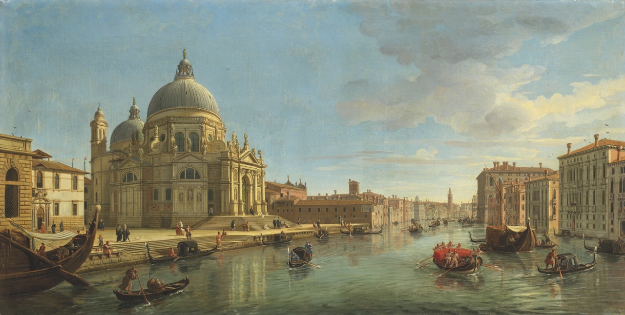 View of Santa Maria della Salute, Venice, from the entrance of the Grand Canal by Gaspar van Wittel