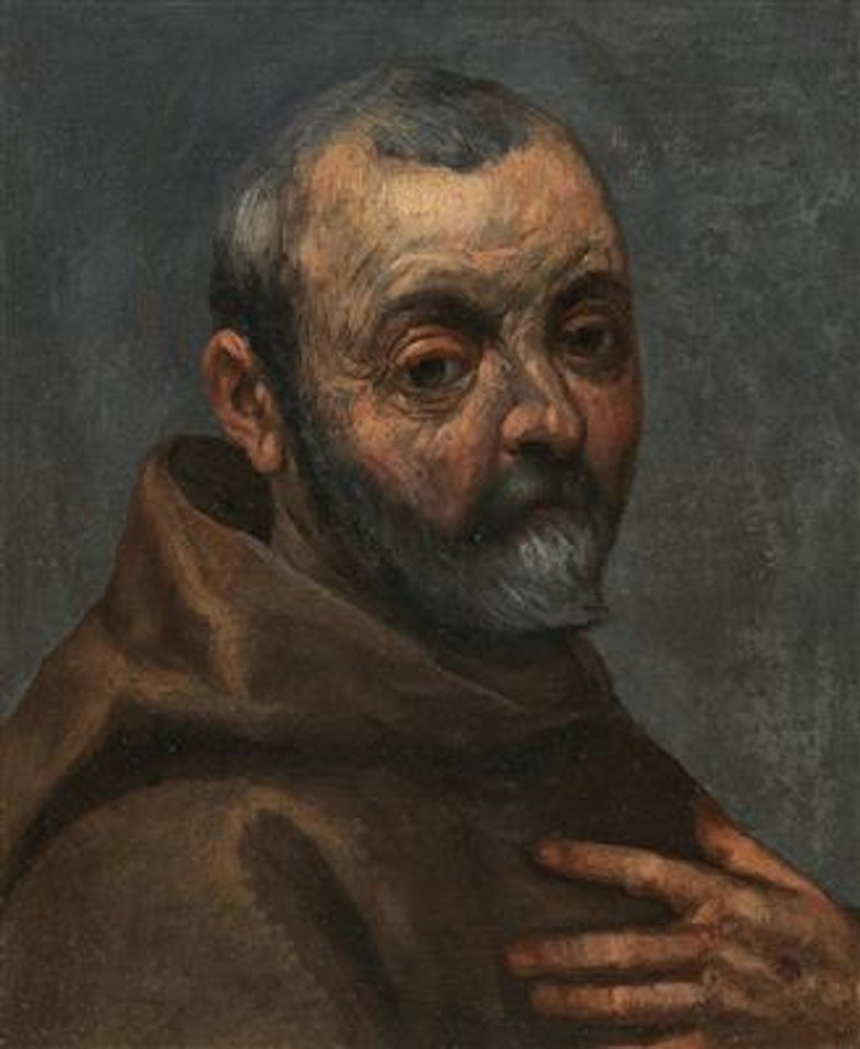 Self-portrait as a Monk by Jacopo Palma il Giovane