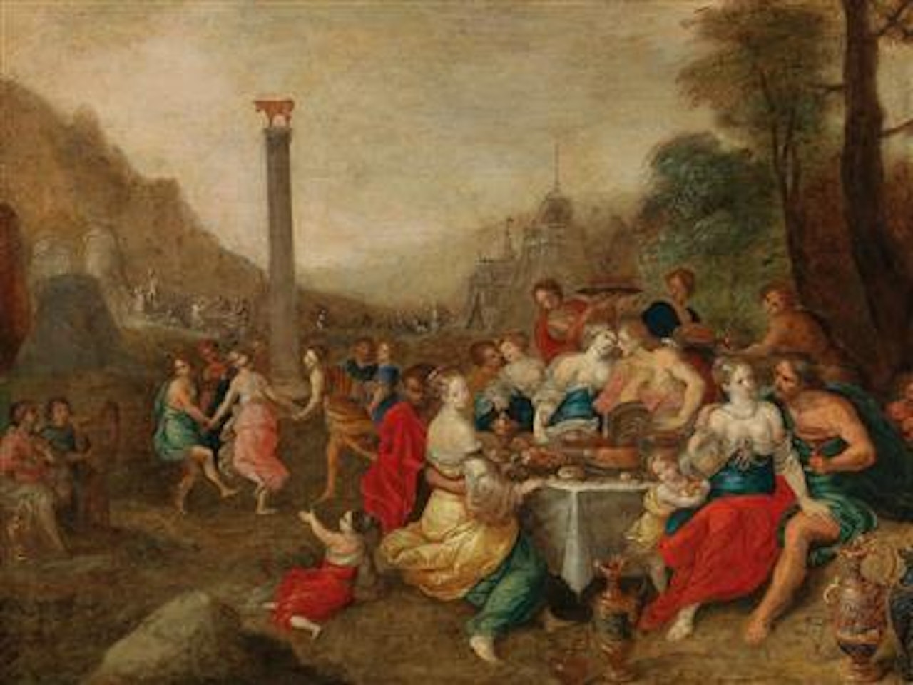 The Dance around the Golden Kalf by Frans Francken II