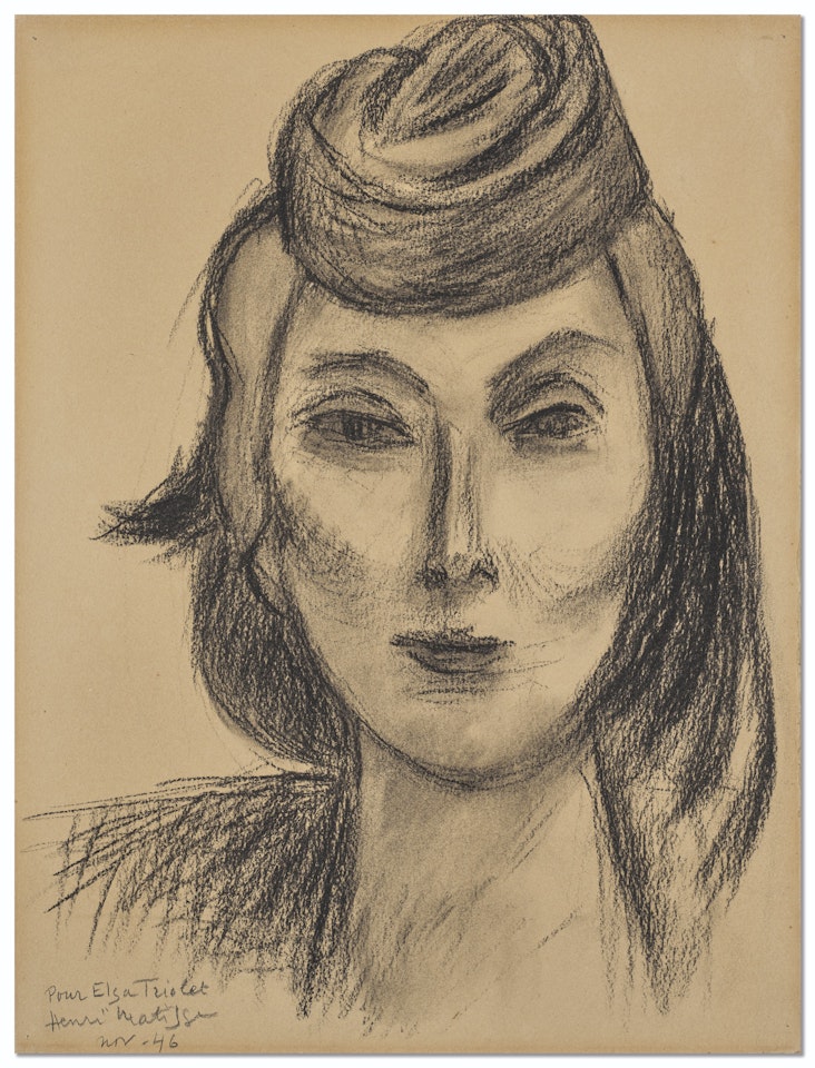 Portrait d'Elsa Triolet by Henri Matisse