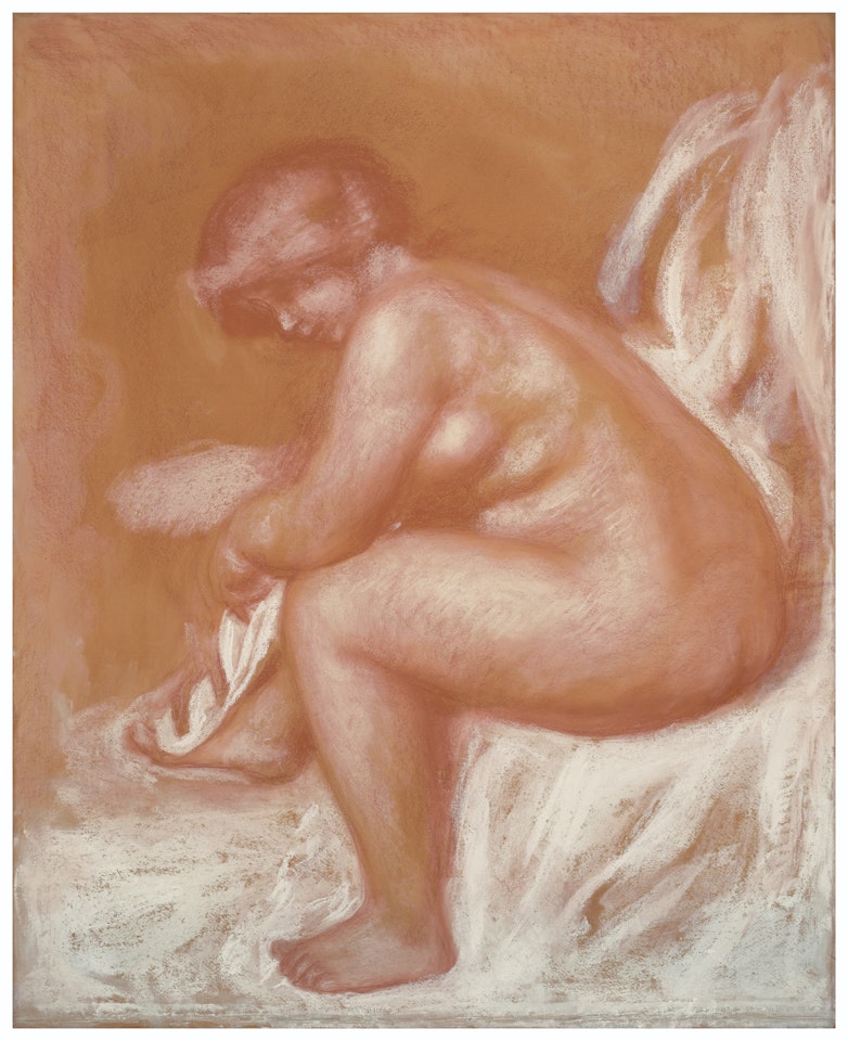 La toilette ou Femme nue s'essuyant by Pierre-Auguste Renoir