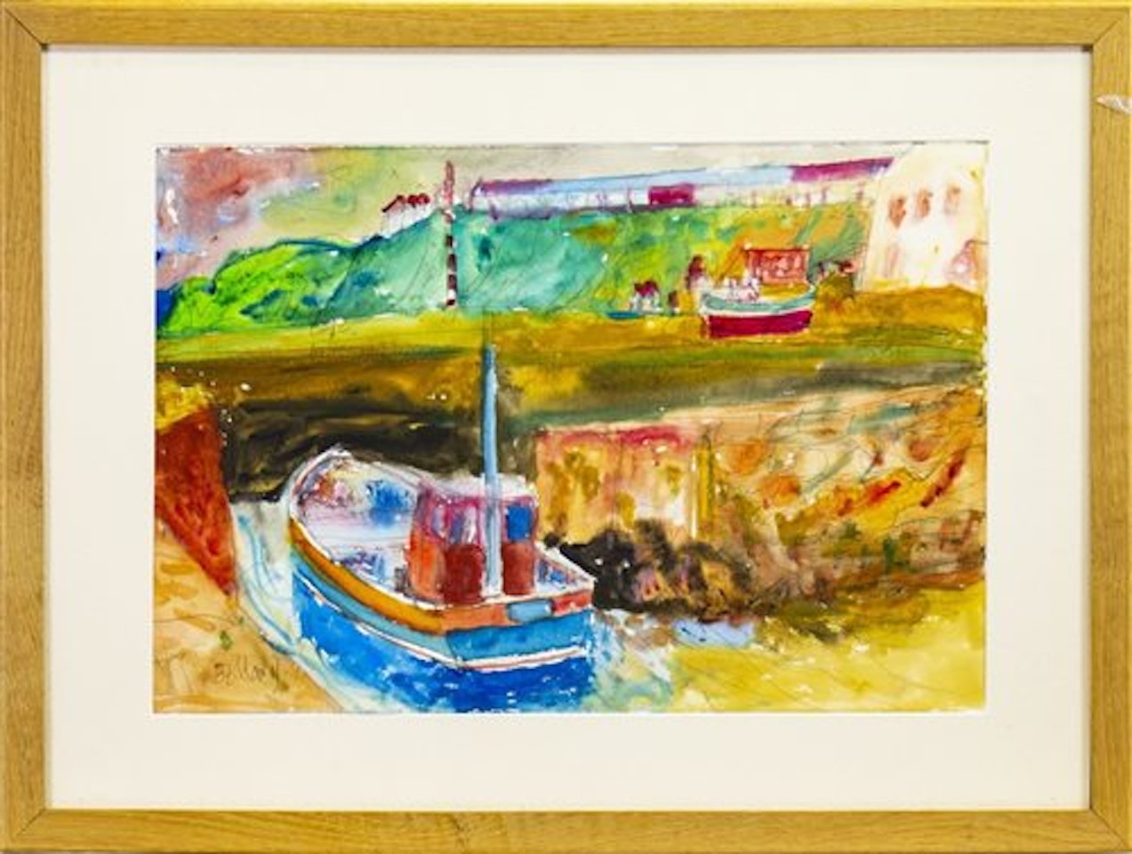 PORT SETON HARBOUR by John Bellany