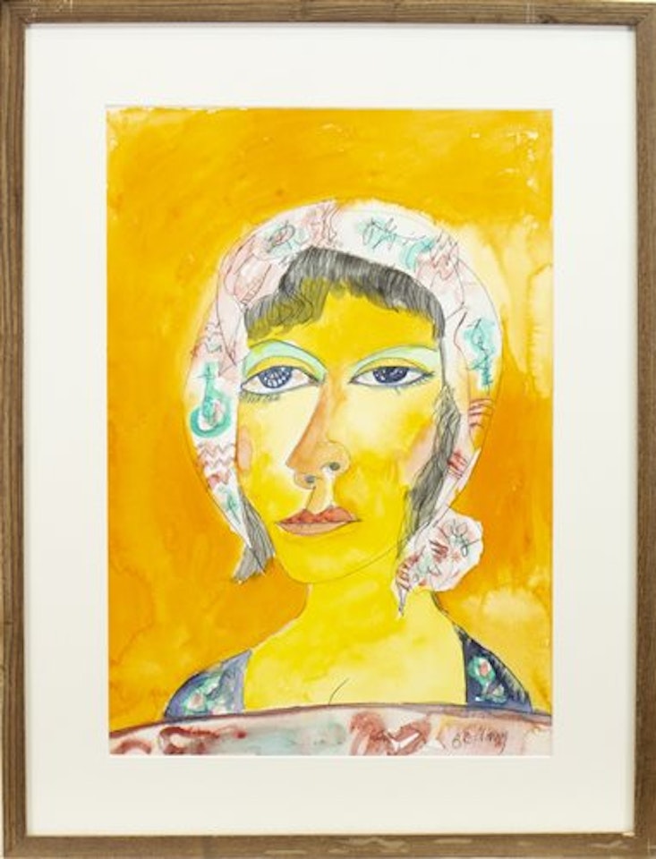 MAIDEN IN A BONNET by John Bellany