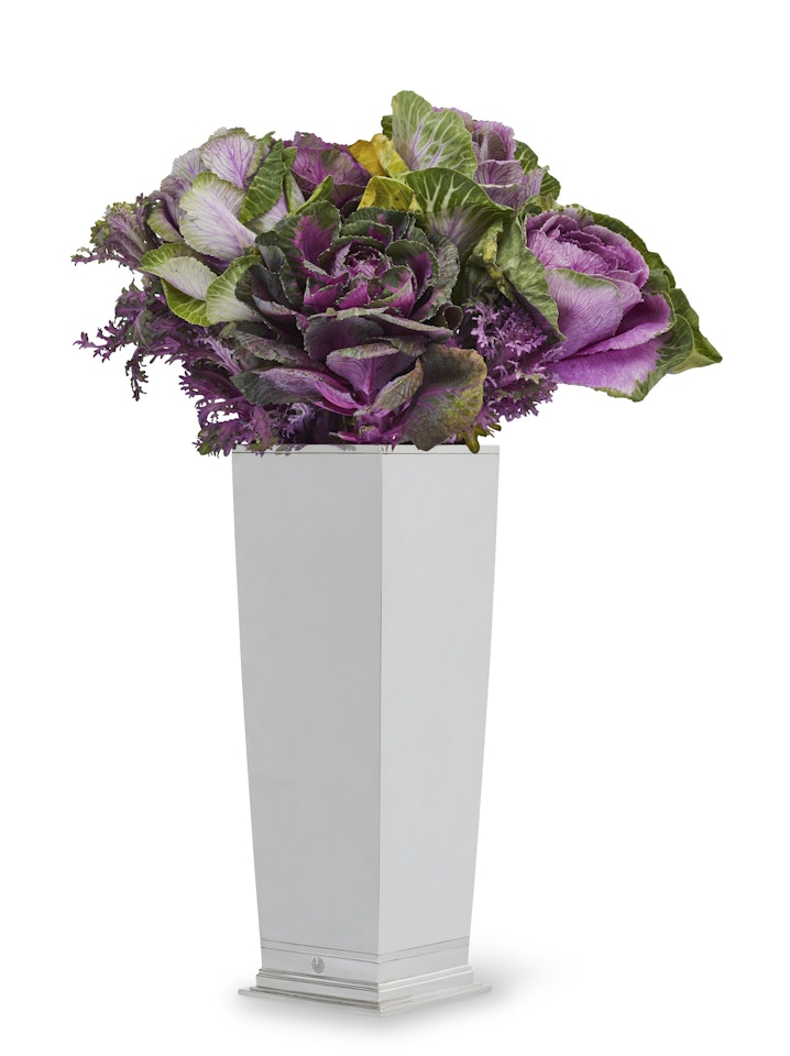 AN AMERICAN SILVER VASE by Tiffany & Co.