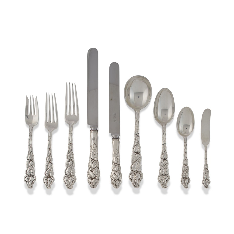 AN AMERICAN SILVER FLATWARE SERVICE by Tiffany & Co.