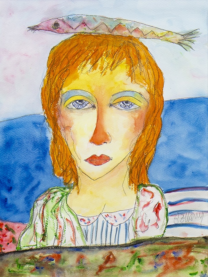 CELITC MAIDEN WITH FISH by John Bellany