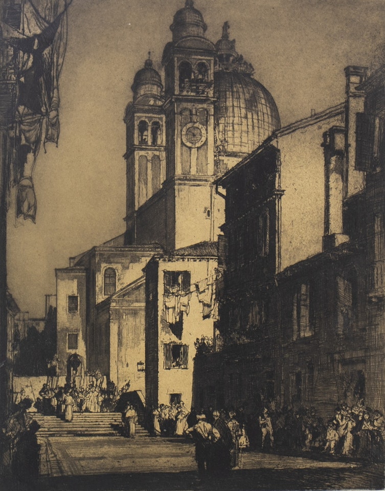 SANTA MARIA, FROM THE STREET by Sir Frank Brangwyn