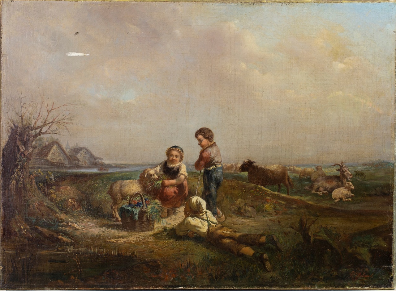 CHILDREN IN A RURAL SETTING by Continental School